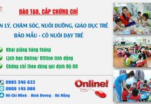 Khóa học Nghiệp vụ Bảo mẫu Mầm non