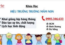 Khóa học Hiệu trưởng mầm non