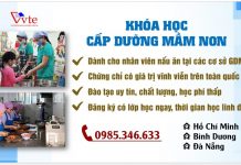 Khóa học Nghiệp vụ Cấp dưỡng Mầm non