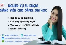 Khóa học Nghiệp vụ Sư phạm Giảng viên ĐH, CĐ
