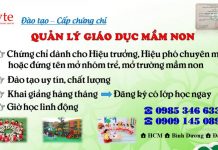 Khóa học Quản lý Mầm non chung chi quan ly mam non