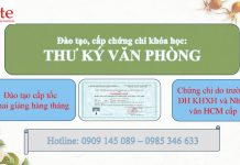 Khóa học Nghiệp vụ Thư ký Văn phòng Chứng chỉ thư ký văn phòng