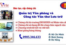 Khóa học Văn thư lưu trữ – Quản trị văn phòng