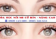 Khóa học nối mi cơ bản, nâng cao