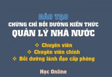 Bồi dưỡng Quản lý Nhà Nước ngạch Chuyên viên
