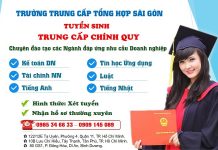 Tuyển sinh Trung cấp Chính Qui