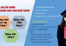 Bồi dưỡng tiêu chuẩn chức danh nghề nghiệp Giảng viên